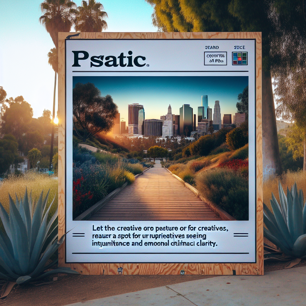 A serene scene at Echo Park, showcasing a tranquil setting for creatives seeking intuitive guidance and emotional clarity.