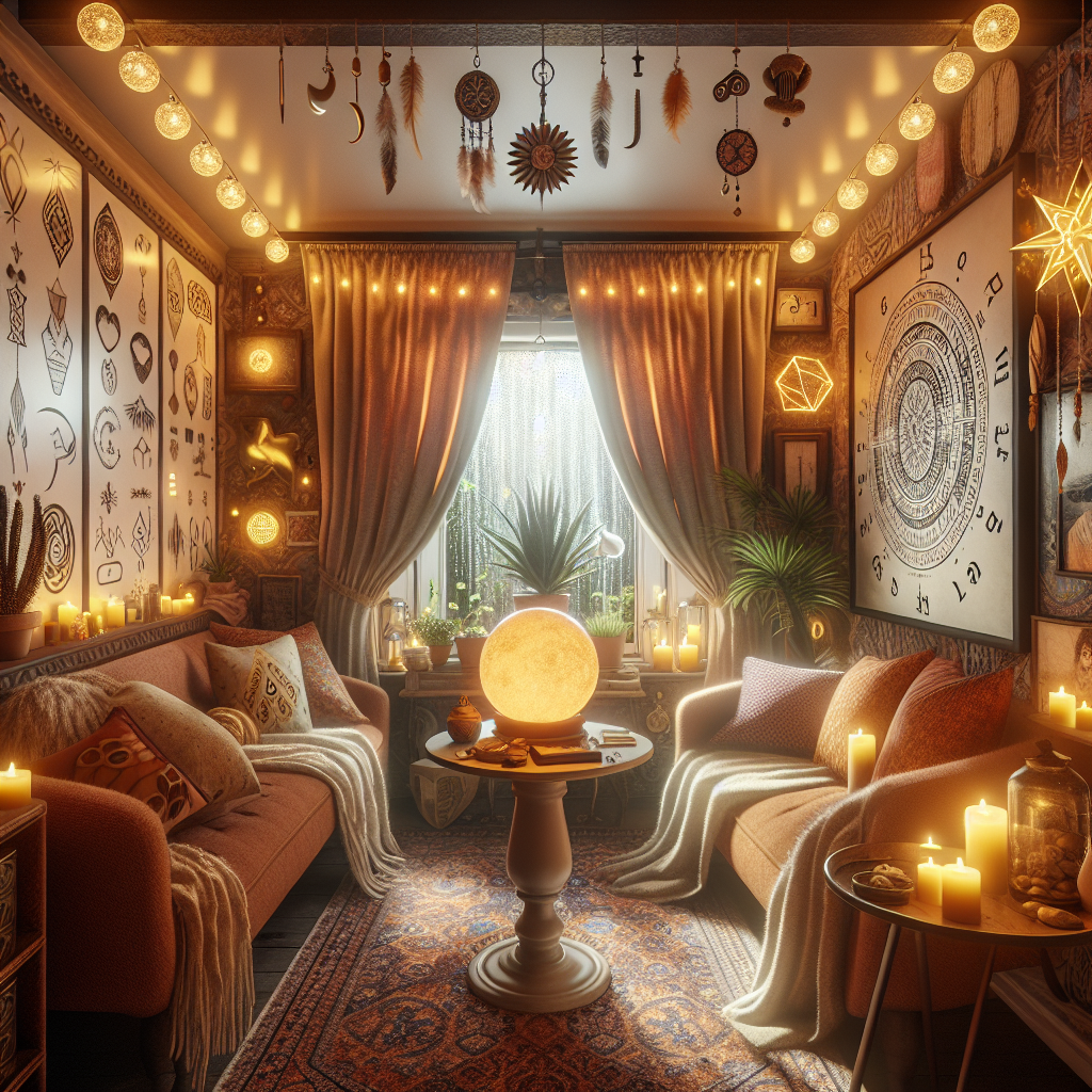A cozy psychic studio in Los Feliz, inviting seekers of personal clarity, emotional wellness, and inner peace.
