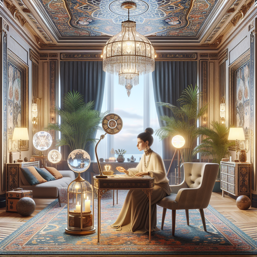 A calm and insightful Beverly Hills psychic providing career guidance and intuitive consulting to help professionals achieve inner clarity and success.